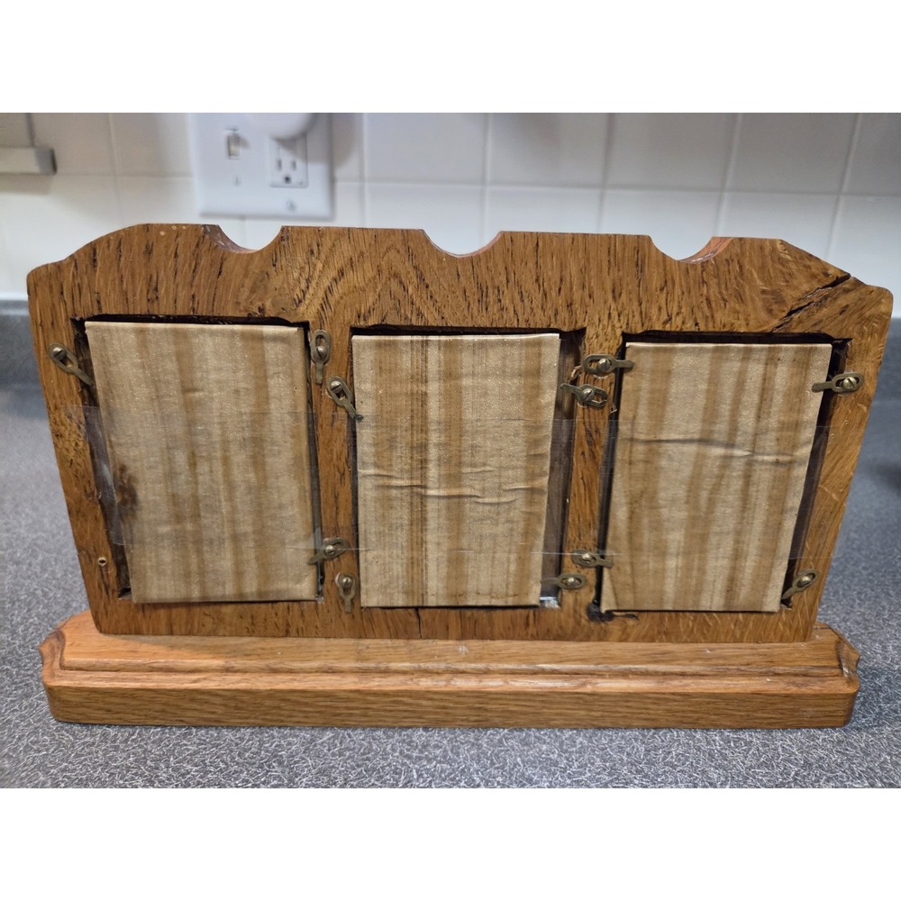 Handcrafted Solid Oak Picture Frame Lot (5) - Picture 5 of 14